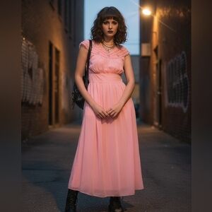 Vintage Pandora Lingerie Pink Nightgown